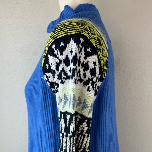 NWT Free People Blue Bell Combo Sweater Size XL - Picture 5 of 7